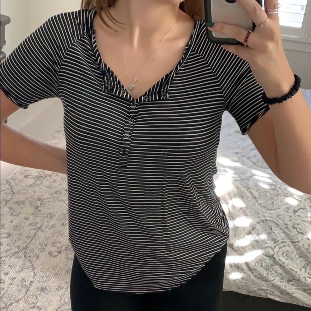 amercian eagle striped shirt, size small